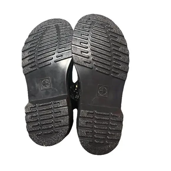 Dr. Martens 1460 Junior Rainbow Patent Boots UK 12 US 13 Kids Holographic - Picture 4 of 5